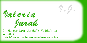 valeria jurak business card
